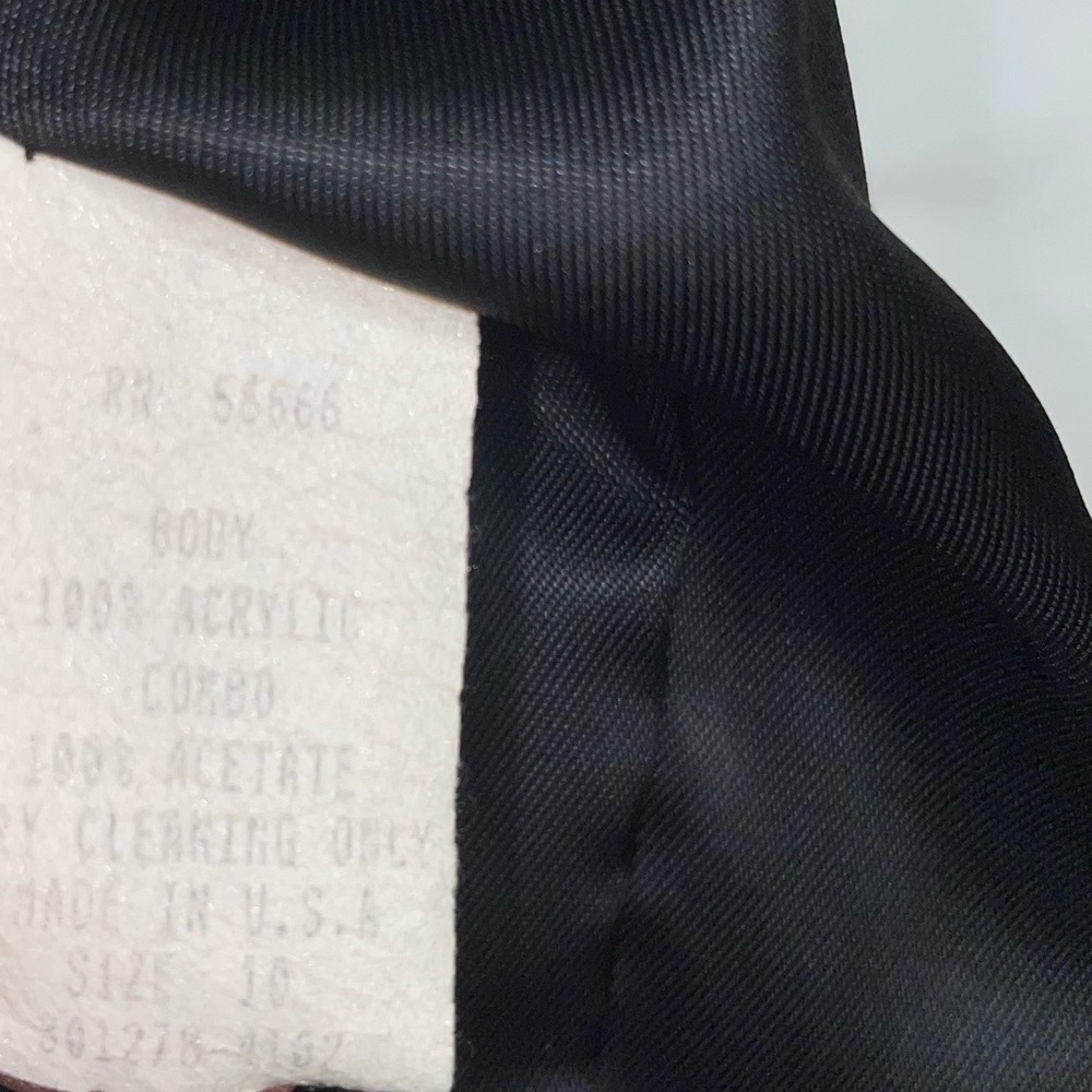 Paul Harris Design Size 10 Women’s Vintage Black White Pattern Blazer Preloved - Picture 9 of 9